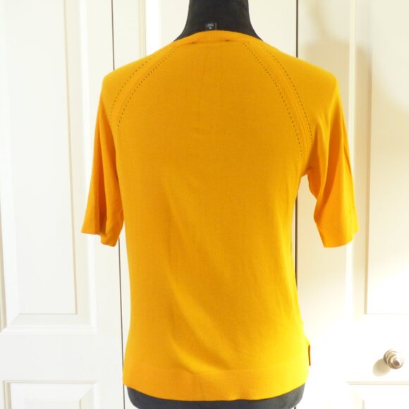 Ann Taylor Knit Top in Bright Orange - Picture 4 of 5